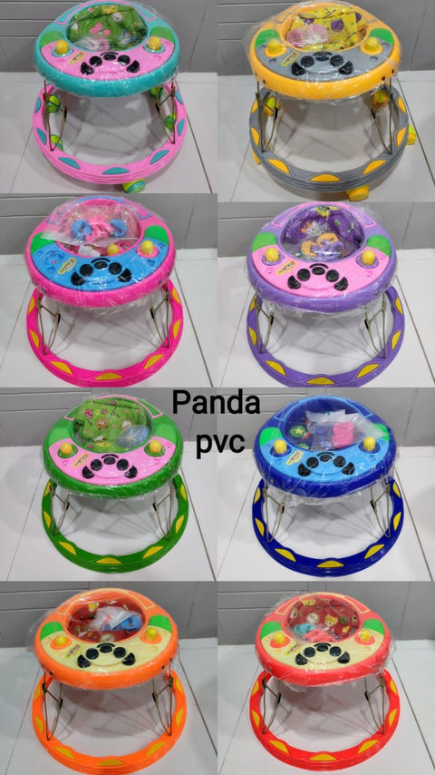 kidsROAR Baby Walker 6-18 Months Learn To Walk With Height Adjustable Light and Music Attractive Colours For Baby Boy and Girl PANDA