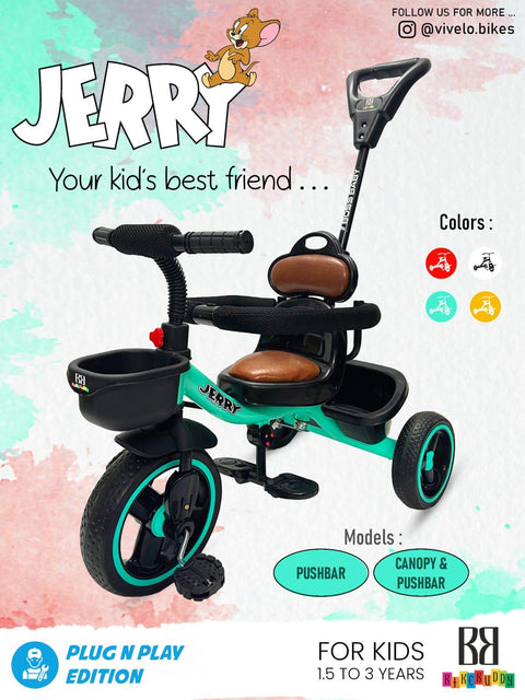 Baby Cycle For Kids  | Age 1-5 Years | Apollo Jerry Tricycle