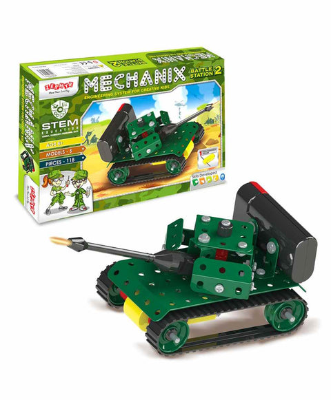 Metal Mechanix Battle Station Stage 2 Green - 118 Pieces | INT283	MECHANIX BATTLE STATION 2