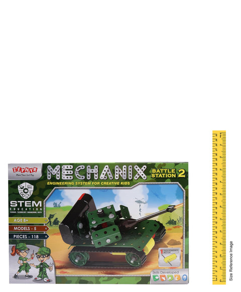 Metal Mechanix Battle Station Stage 2 Green - 118 Pieces | INT283	MECHANIX BATTLE STATION 2