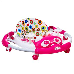 Kitty Baby Walker with Music with Rotation Wheels & High Back Rest