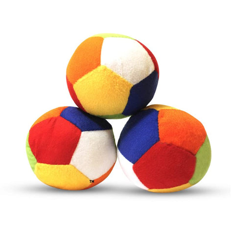 Plush Soft Ball with Rattle Sound for Toddler Kids Toys (B) Multicolor |  INT299	RATTLE BALL NO 1 SOFT 9CM