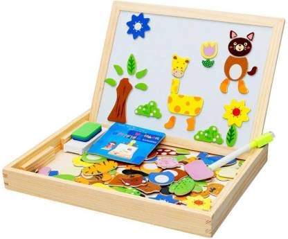 Wooden Toys Magnetic Puzzle Drawing Board Puzzle Toys Children 3D Puzzle Drawing Board Children Learning Educational Wooden Toy (Magnetic Puzzle Drawing Board) | WT-MWZ-2001/26	WOODEN WRITING