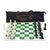 17"x 17" Professional Vinyl Chess Set (Fide Standards)- with 2 Extra Queens/Carry Pouch, Green (Green Chess Set),for 24 months and up | INT026PREMIUM TOURNAMENT CHESS SET 17*17