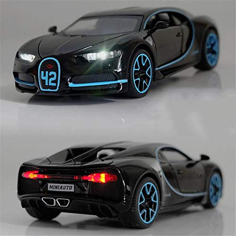 Alloy Metal Bugatti Chiron Sports Car Model || LO3225B	P/B METAL BUGATI CAR