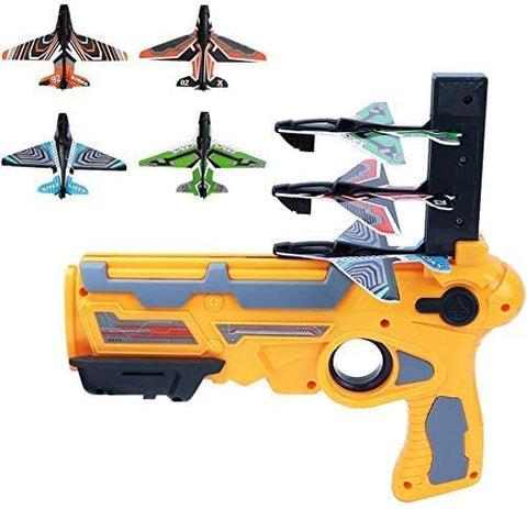 Catapult Plane Toy Aeroplane Pistol Shooting Game Toy Gun Air Battle Glider Aeroplane Launcher | AIR BATTLE LAUNCH GUN