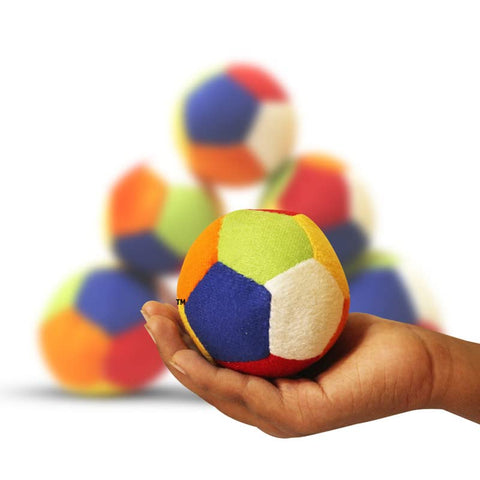 Plush Soft Ball with Rattle Sound for Toddler Kids Toys (B) Multicolor |  INT299	RATTLE BALL NO 1 SOFT 9CM