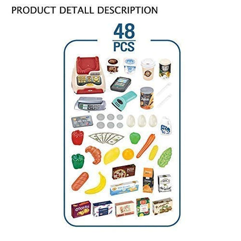 Big Size Play Store with Shopping Cart ,Scanner,Light & Sound Effects | LO668-79