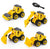Construction Vehicles Set, 4 Pack DIY Take Apart Toys Construction Trucks with 1 Screwdriver Tools, Kids Building Cars Birthday for Boys Toddlers 3,4,5,6,7 Year Olds. Yellow | TRUCK 4 PSC SET
