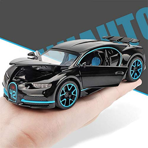 Alloy Metal Bugatti Chiron Sports Car Model || LO3225B	P/B METAL BUGATI CAR