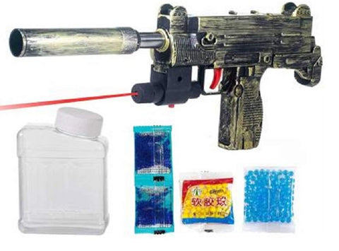 PUBG Theme Uzi Sub Machine Gun Toy Set  | HMC-7411 UZI GIN PUBG WITH LASER