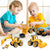 Construction Vehicles Set, 4 Pack DIY Take Apart Toys Construction Trucks with 1 Screwdriver Tools, Kids Building Cars Birthday for Boys Toddlers 3,4,5,6,7 Year Olds. Yellow | TRUCK 4 PSC SET