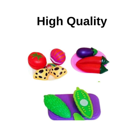 Plastic Realistic Sliceable Vegetable Cutting Play Toy Set | HMC-8101 HEALTHY COOKING KITCH