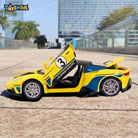 Sports Car Die Cast Scale Model Display Car with Opening Doors Music and Lights | LOHCL915