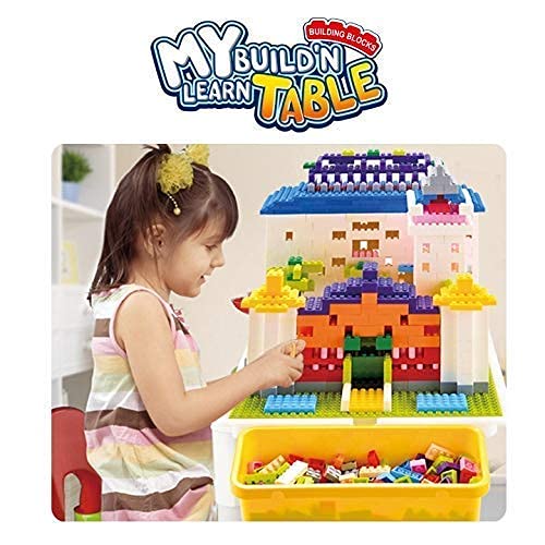 Build and Learn Table, Building Blocks kit 1000 || LW-9920 STUDY TABLE ...