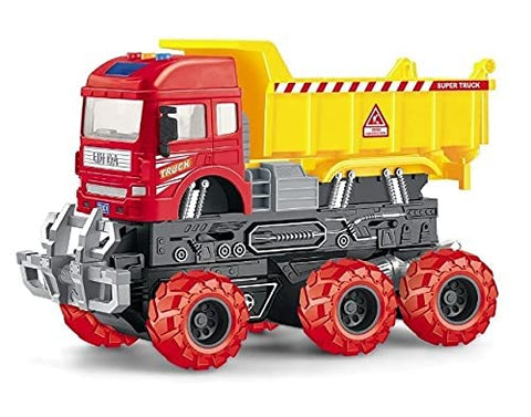 Pull Back Friction Powered Crane Toys for Kids - Crane Truck Toys with Light & Sound, Toy for Kids | LOHMC6125 F/R 6*6