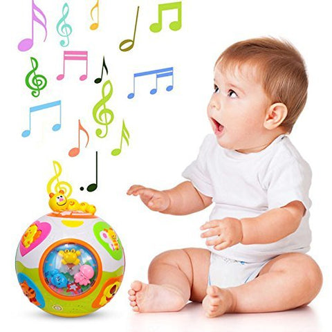 Educational Toddlers Musical Ball Toy with Automatic Rotation, Lights | NX938 MUSICAL BOLL