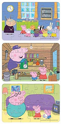 Peppa Pig 3 In 1 Floor Puzzles 26 Pieces | INT340 60406 PEPPA PIG 3 IN 1 26P