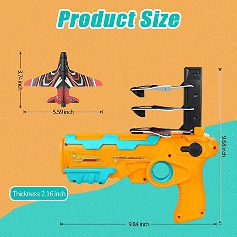 Catapult Plane Toy Aeroplane Pistol Shooting Game Toy Gun Air Battle Glider Aeroplane Launcher | AIR BATTLE LAUNCH GUN