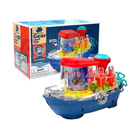 Gear Land Ship with Rotating Fishing Lamp Bump  ||  LOYJ388-67  GEAR LAND SHIP WITH LAMP