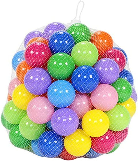 pack of 50 colorful balls- 6 cm- Multi color | INT443	FUN BALLS FOR KIDS 50P PVC POOL CE093