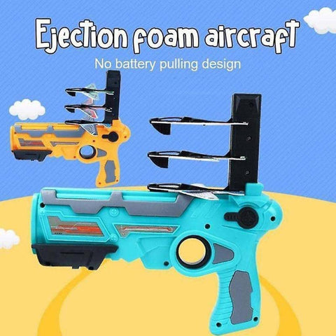 Catapult Plane Toy Aeroplane Pistol Shooting Game Toy Gun Air Battle Glider Aeroplane Launcher | AIR BATTLE LAUNCH GUN