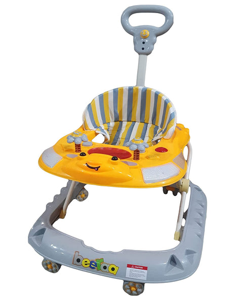 Baby Walker With Height Adjustable And Parental Handle With Lights And Music Beera Walker