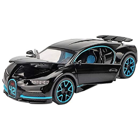Alloy Metal Bugatti Chiron Sports Car Model || LO3225B	P/B METAL BUGATI CAR