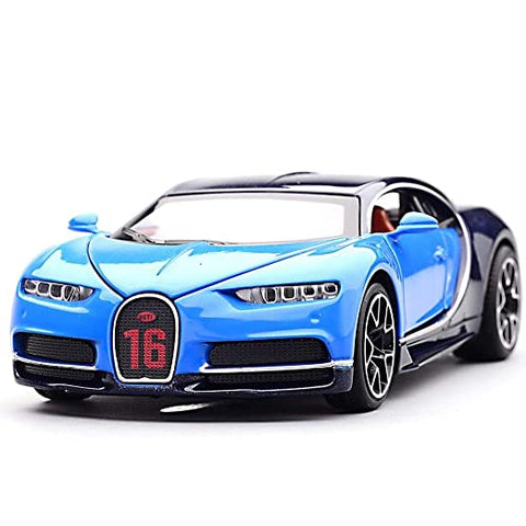 Alloy Metal Bugatti Chiron Sports Car Model || LO3225B	P/B METAL BUGATI CAR