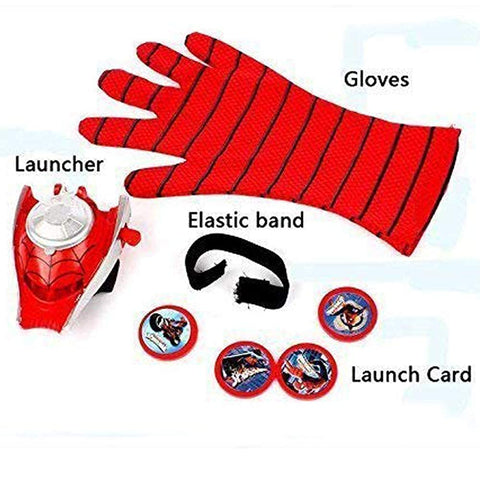 Superhero SPI-DER Hand Gloves Disk Launcher Shooter Toys | LOYK59991-1 SPIDER HERO