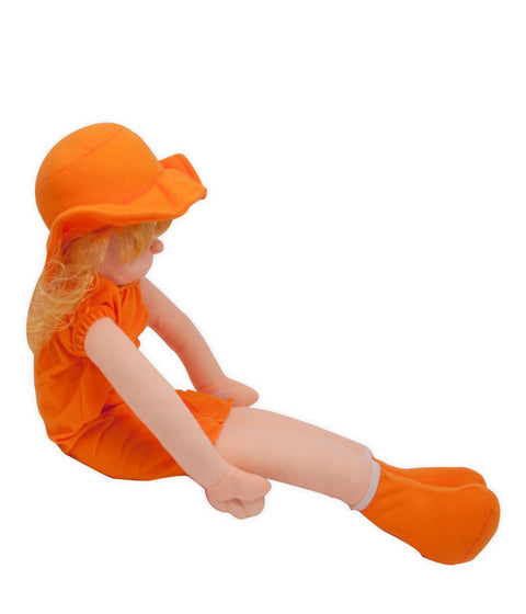 Cute Julie Girl Doll - Stuffed Soft Plush Toy Girl Sitting (70 cm)