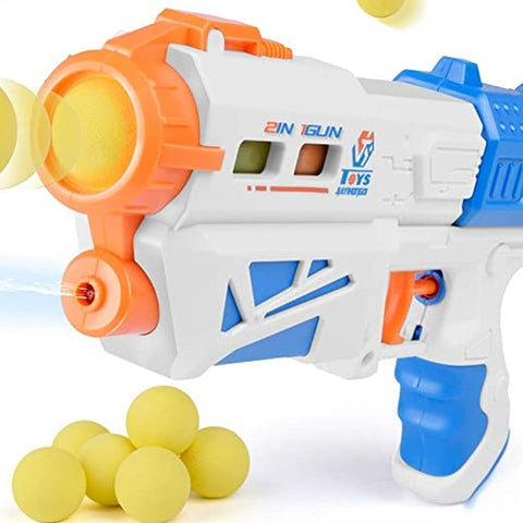 Dual Function 5 Ball & Water Shoot Gun Toy || NX648-30 2 IN 1 MAGIC WATER SHOOT