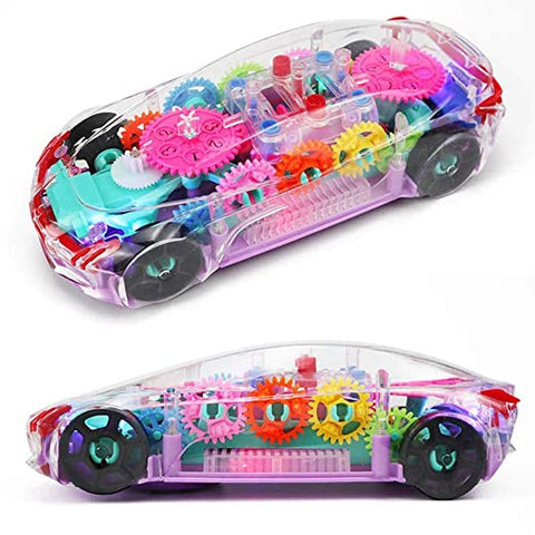 Concept Musical and 3D Lights Kids Transparent Car || LOYJ388-48 CONCEPT RACING CAR