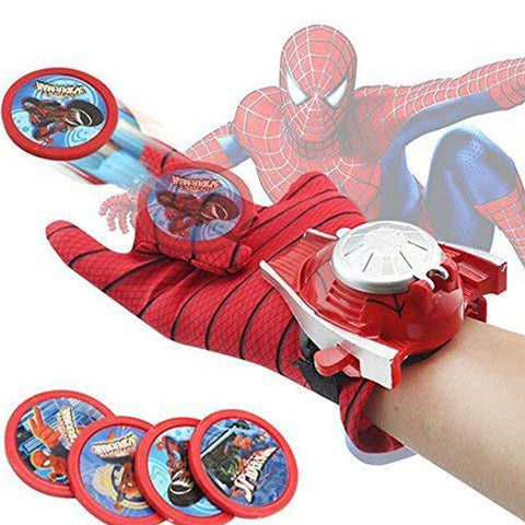 Superhero SPI-DER Hand Gloves Disk Launcher Shooter Toys | LOYK59991-1 SPIDER HERO
