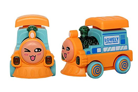 Musical Press & Go Train Toys for Babies - Friction Powered Toys for Kids (Multi Color) | LOHY730 PRESS & GO LIGHT ENGINE