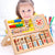 Wooden Digital Educational Mathematics Learning Box with Abacus Beads & Clock Calculation Training Puzzle Box for Children's (Multicolour) (Pack of 1) | 208-2WOODEN GAME