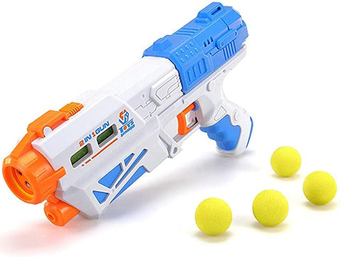 Dual Function 5 Ball & Water Shoot Gun Toy || NX648-30 2 IN 1 MAGIC WATER SHOOT