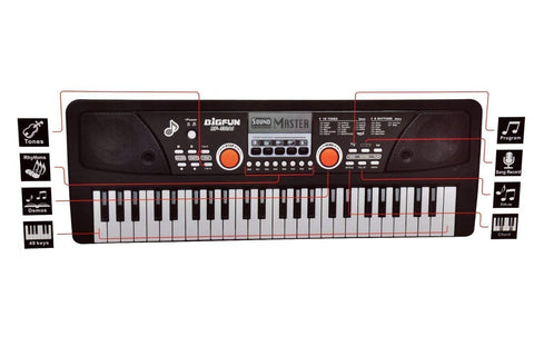 Eletronic Keyboard with Dc Power Option + Recording + Microphone for Kids | LOBF-530A1 PIANO