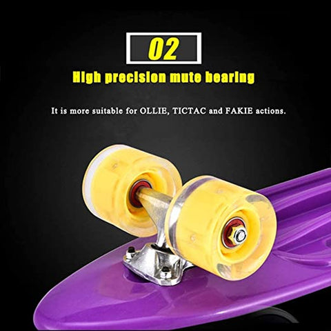 Skate Board with Colorful Lights in Wheels || LOSK	SKATE BOARD