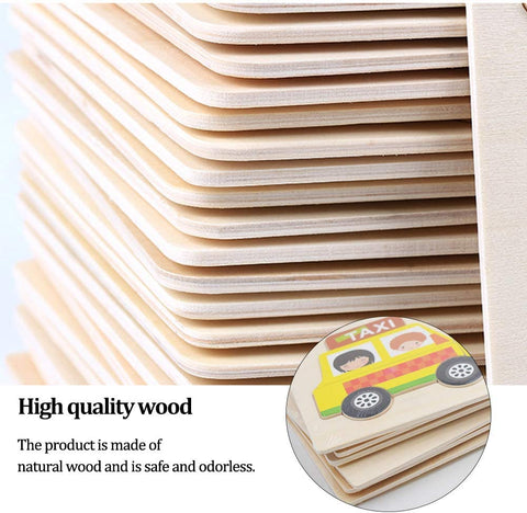 Wooden Jigsaw Puzzle Book for Kids | INT214 WOODEN PUZZLE BOOK ASST