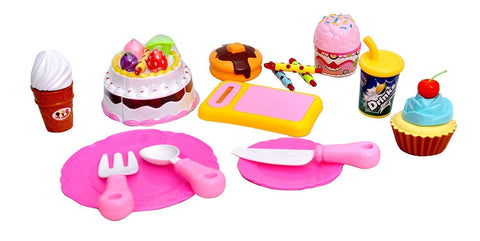 Realistic Sliceable Cake Cutting Toy for Kids Pretend Play Toy  | HMC30005 HAPPY BIRTH SET