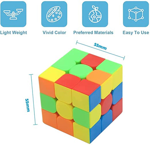 Magic Cube - 3x3 Stickerless High-Speed Speedy Stress Buster ||  MAGIC CUBE