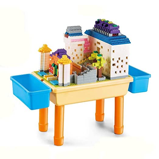 Build and Learn Table, Building Blocks kit 1000 || LW-9920 STUDY TABLE ...