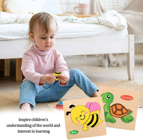 Wooden Jigsaw Puzzle Book for Kids | INT214 WOODEN PUZZLE BOOK ASST