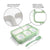 Leak Proof 3 Compartment Lunch Boxes  | PLASTIC 4 GRID LUNCH BOX | LO578