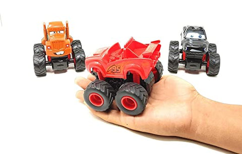McQueen Monster Truck Car Toy Friction Powered 4x4 || LO2016-10	MECQUIN CAR 9PCS BOX