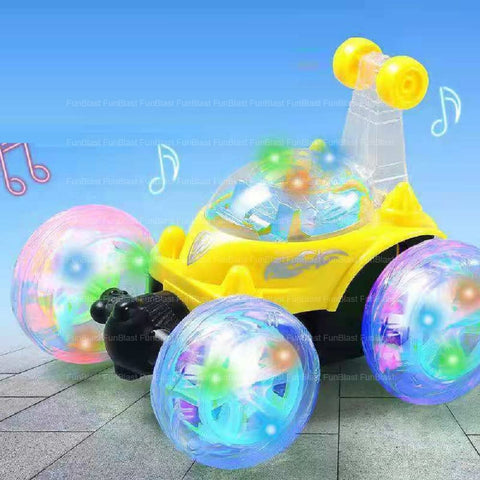 Remote Control Car Toys for Kids Friction Power Toy Car for Kids Boys & Girls, Light Toy for Babies - 360 Degree Stunt Car Remote Control Car for Boys (Multicolor) | LO9802	STUNT CAR