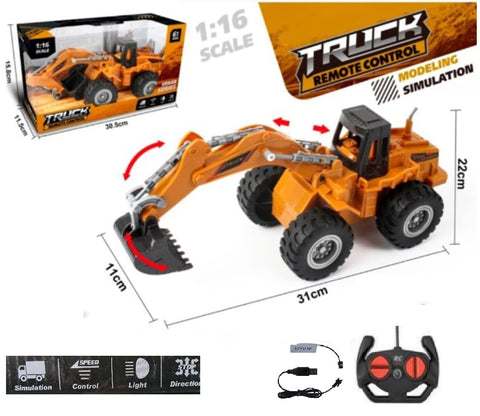 Fully Functional Remote Control Excavator Bulldozer Truck | LO26968-6A