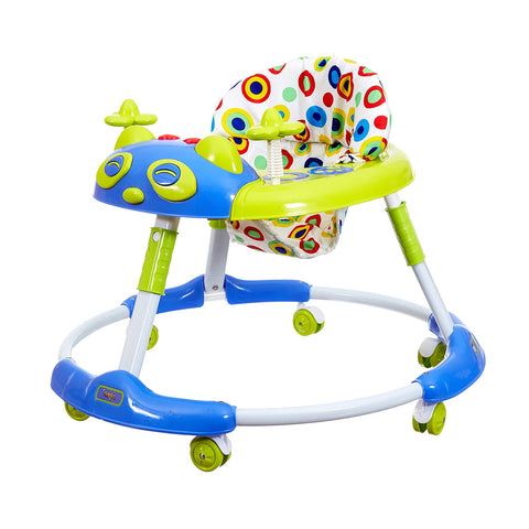 Kitty Baby Walker with Music with Rotation Wheels & High Back Rest
