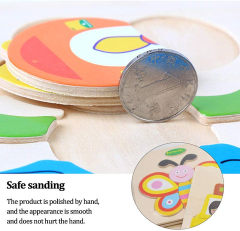 Wooden Jigsaw Puzzle Book for Kids | INT214 WOODEN PUZZLE BOOK ASST